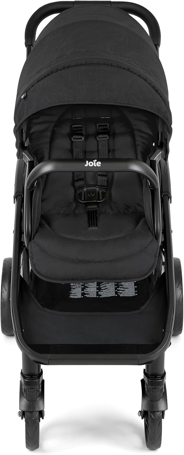 2026 Joie - Evalite Duo - Poussette Double Légère - Siège Arrière Inclinable À Plat - Compatible Sièges Auto Et Nacelles - Suspension 4 Roues - Harnais 5 Points SoftTouch - Dès la naissance
