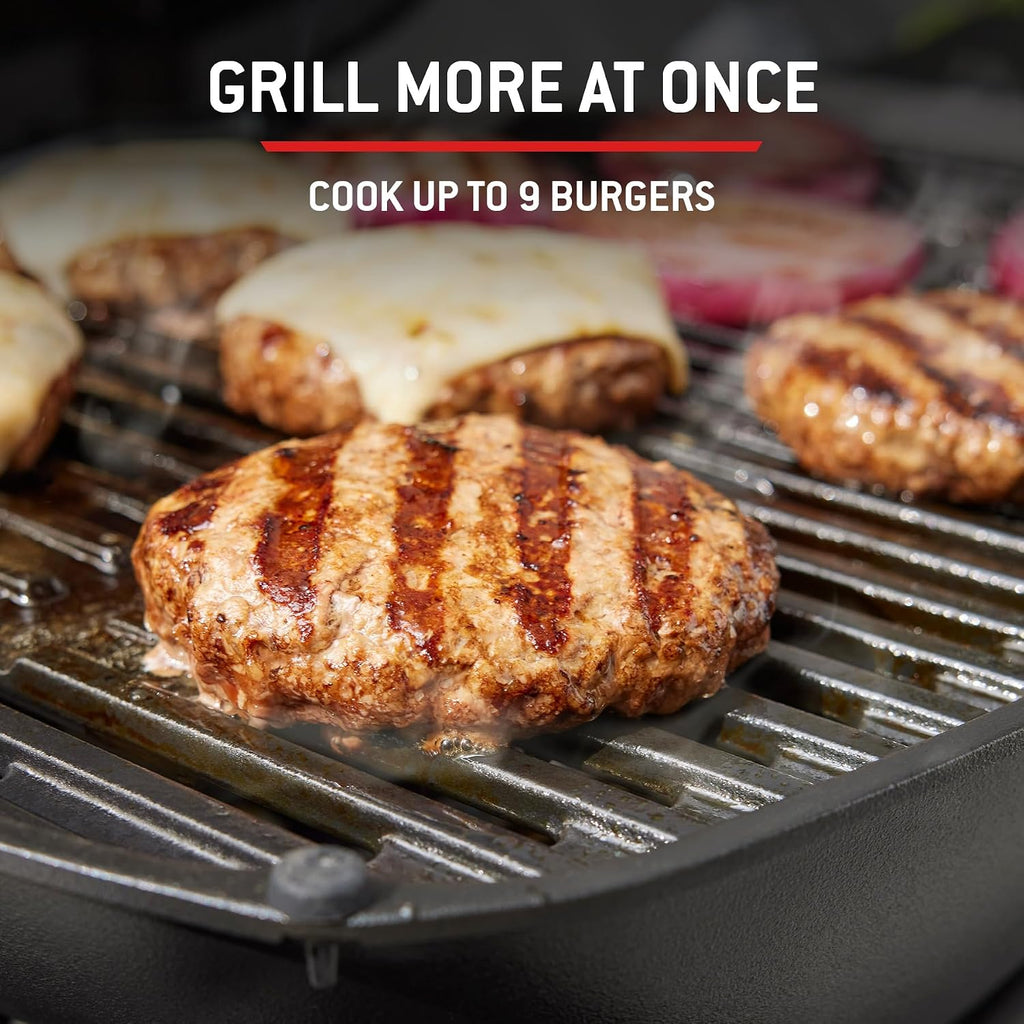 2026 Weber Barbecue à gaz Q 1100N / Barbecue portable léger pour camping, patios et balcons avec brûleur haute efficacité, grilles en fonte émaillée et allumage électronique, noir