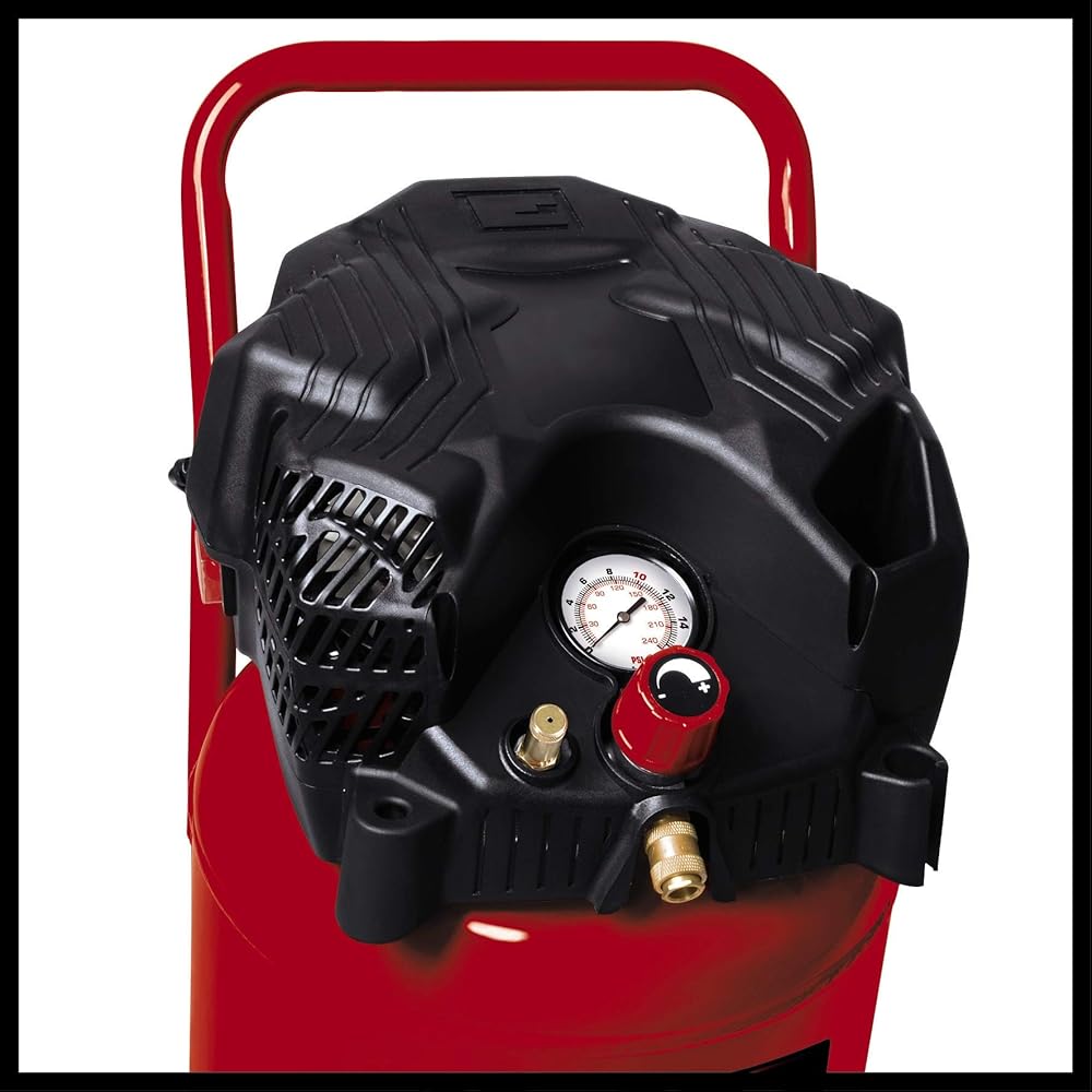 2026 Einhell Compresseur TH-AC 240/50/10 OF (Puissance moteur 1500 W, 50 L) & Accessoire Tuyau HP 15 m pour compresseur, Pression maximale 15 bar, Raccord 1/4 : Bricolage