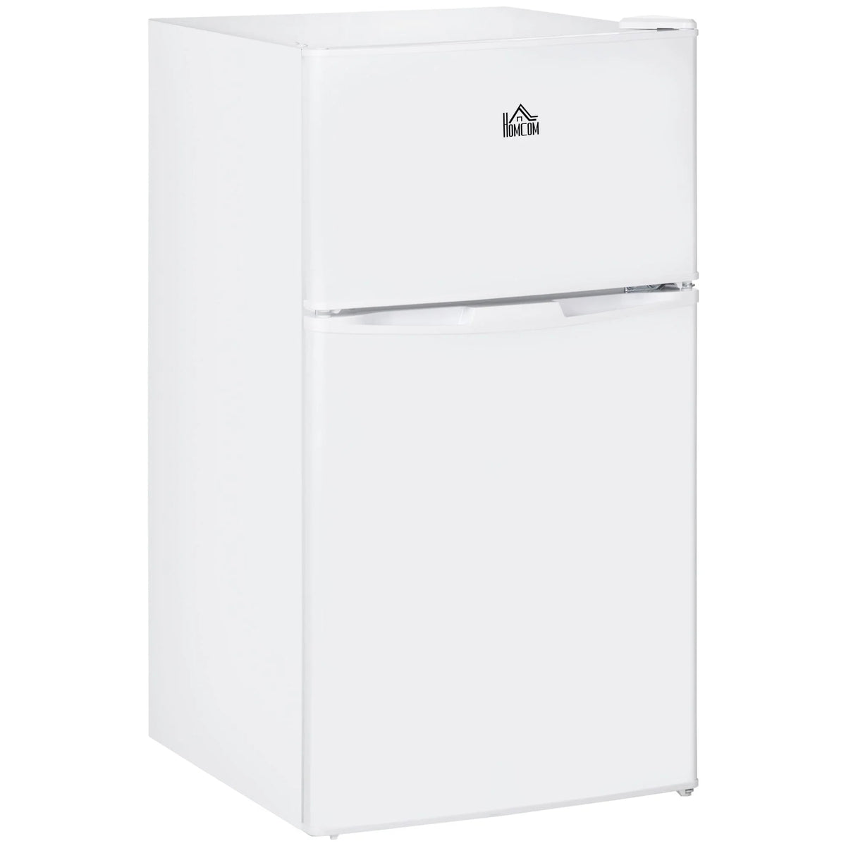 2026 HOMCOM Double Door Mini Fridge with Freezer, 3.2 Cu.Ft Compact Refrigerator with Adjustable Shelf, Adjustable Thermostat(18 W x 19.75 D x 34 H/White)