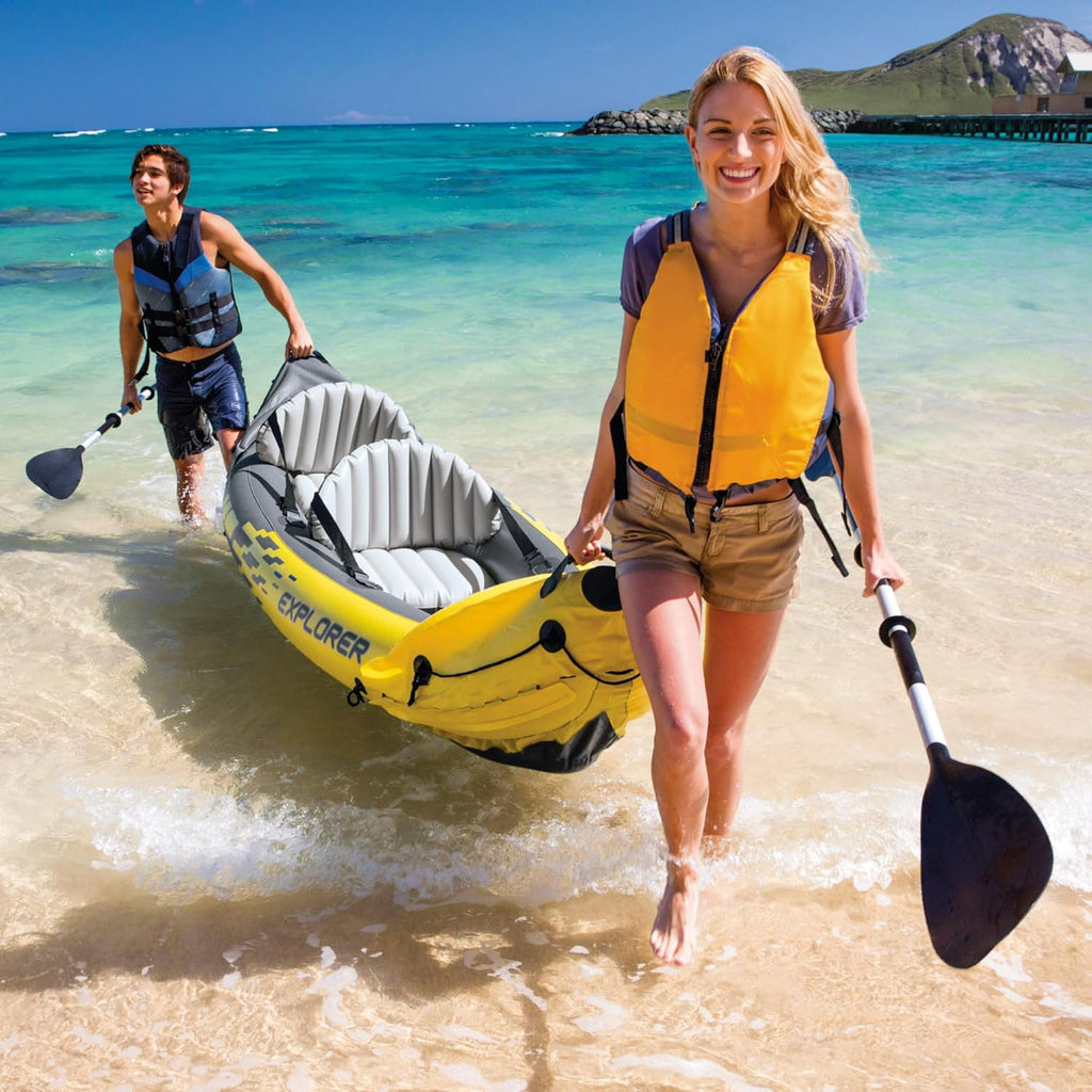 2026 Intex Set Kayak Explorer k2-2 pers (Inclus rames et gonfleur)