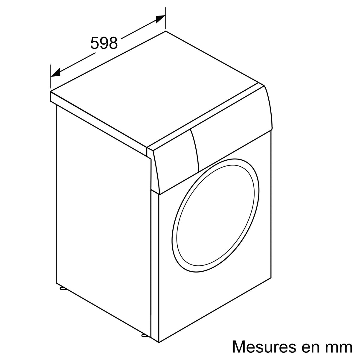 2026 Bosch WGB244A2FR, Série 8, Lave-linge Pose-libre, 9 kg, 1400 trs/min, Blanc