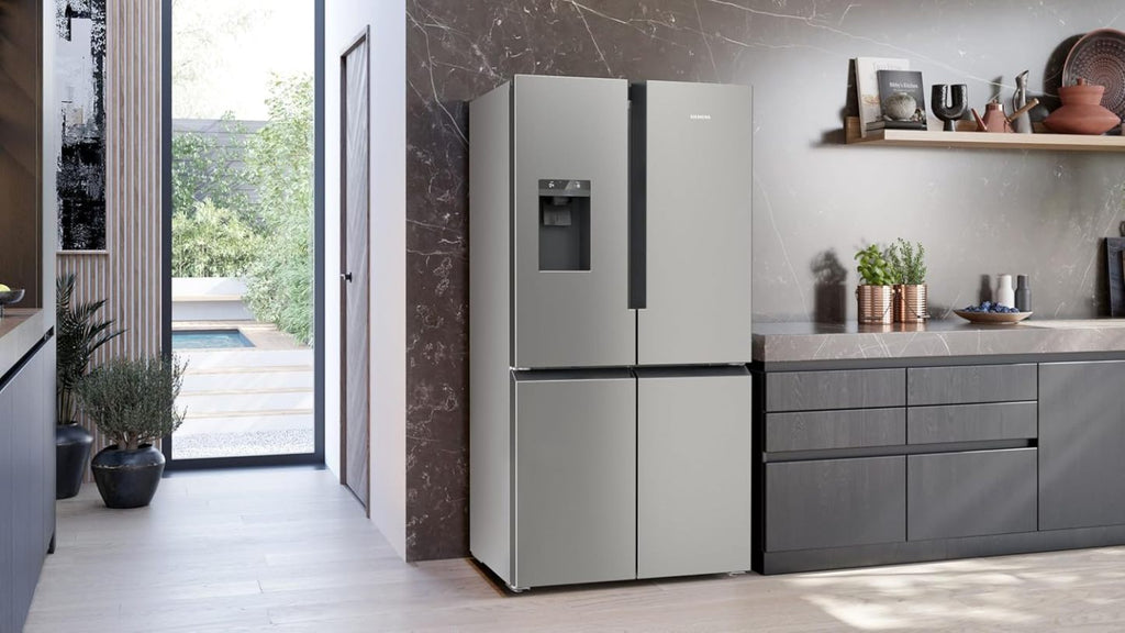 2026 SIEMENS KF96NVPEA iQ300 Multi-Door-Kühlschrank, 183 x 91 cm, 405 L Kühlen & 200 L Gefrieren, hyperFresh längere Frische, noFrost nie wieder abtauen, superCooling schnellere Kühlung