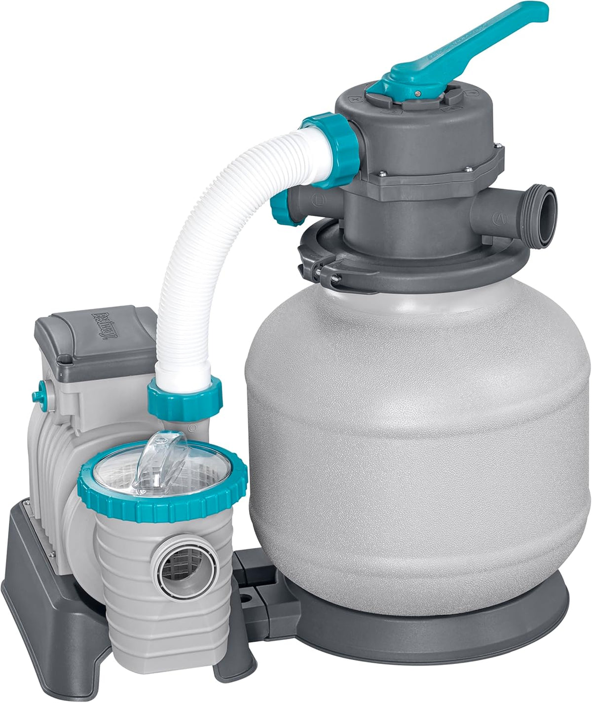2026 Bestway Pompe de Filtration à Sable pour Piscine Hors Sol 8 327 L - 55,5 cm x 44 cm x 60 cm - Gris/Vert