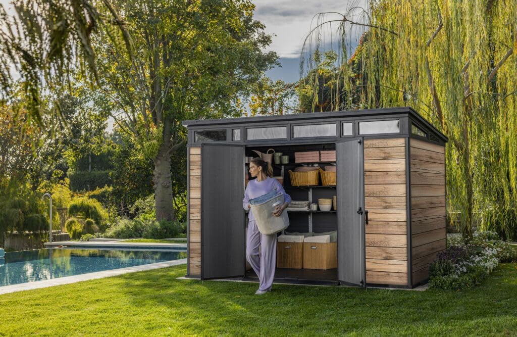 2026 Abri de Jardin Signature 117 - Aspect Bois Douglas - 7,4m - KETER