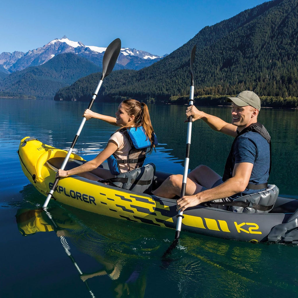 2026 Intex Set Kayak Explorer k2-2 pers (Inclus rames et gonfleur)