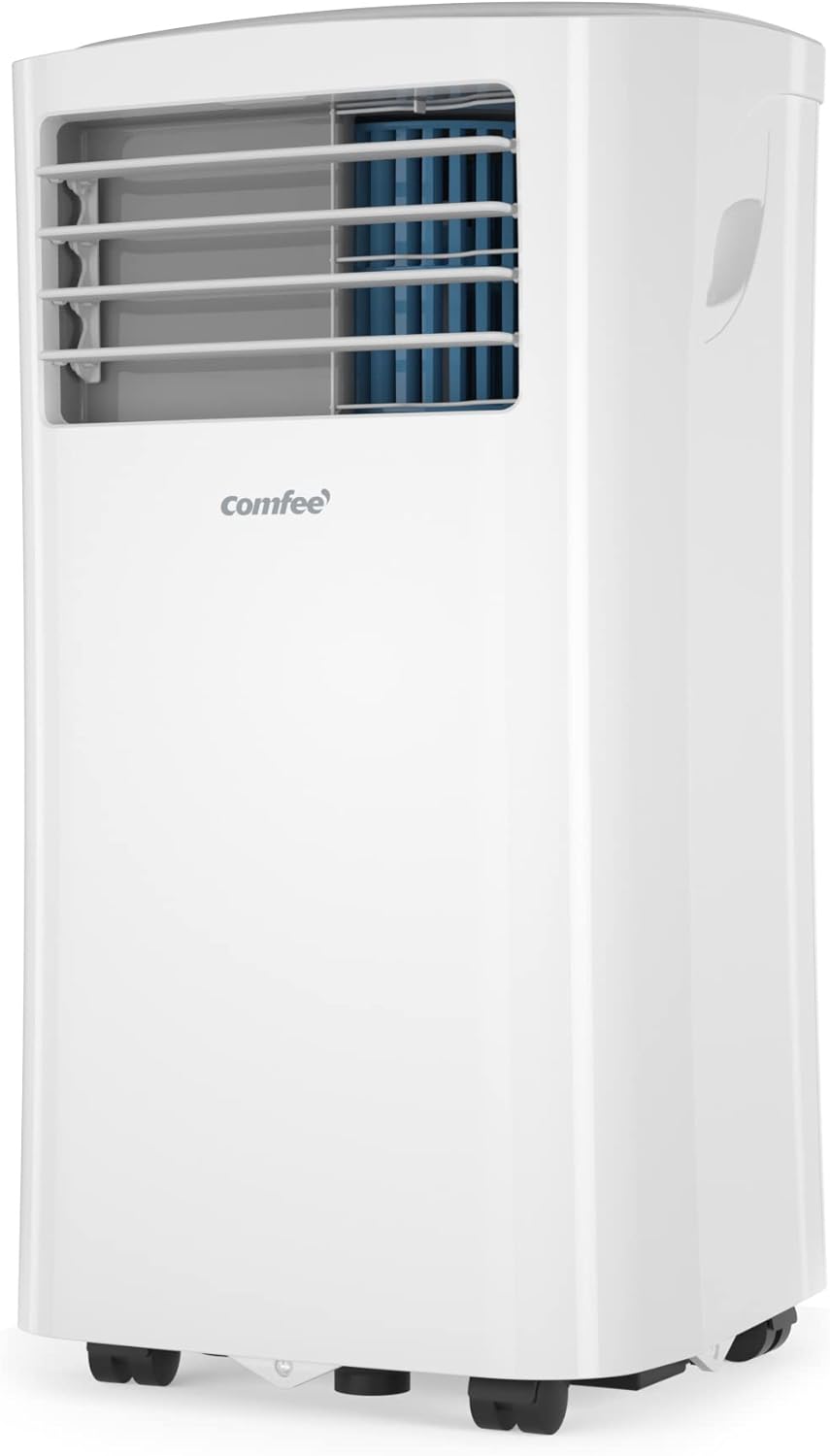 2026 Climatiseur Mobile 9000 BTU/h 2,6kW, 3-EN-1 Refroidisseur Déshumidificateur Ventilateur, Fonction Follow me, Minuterie, Mode nuit, Pour salon et maison de 33㎡/88m³, MPPH-09CRN7, R290