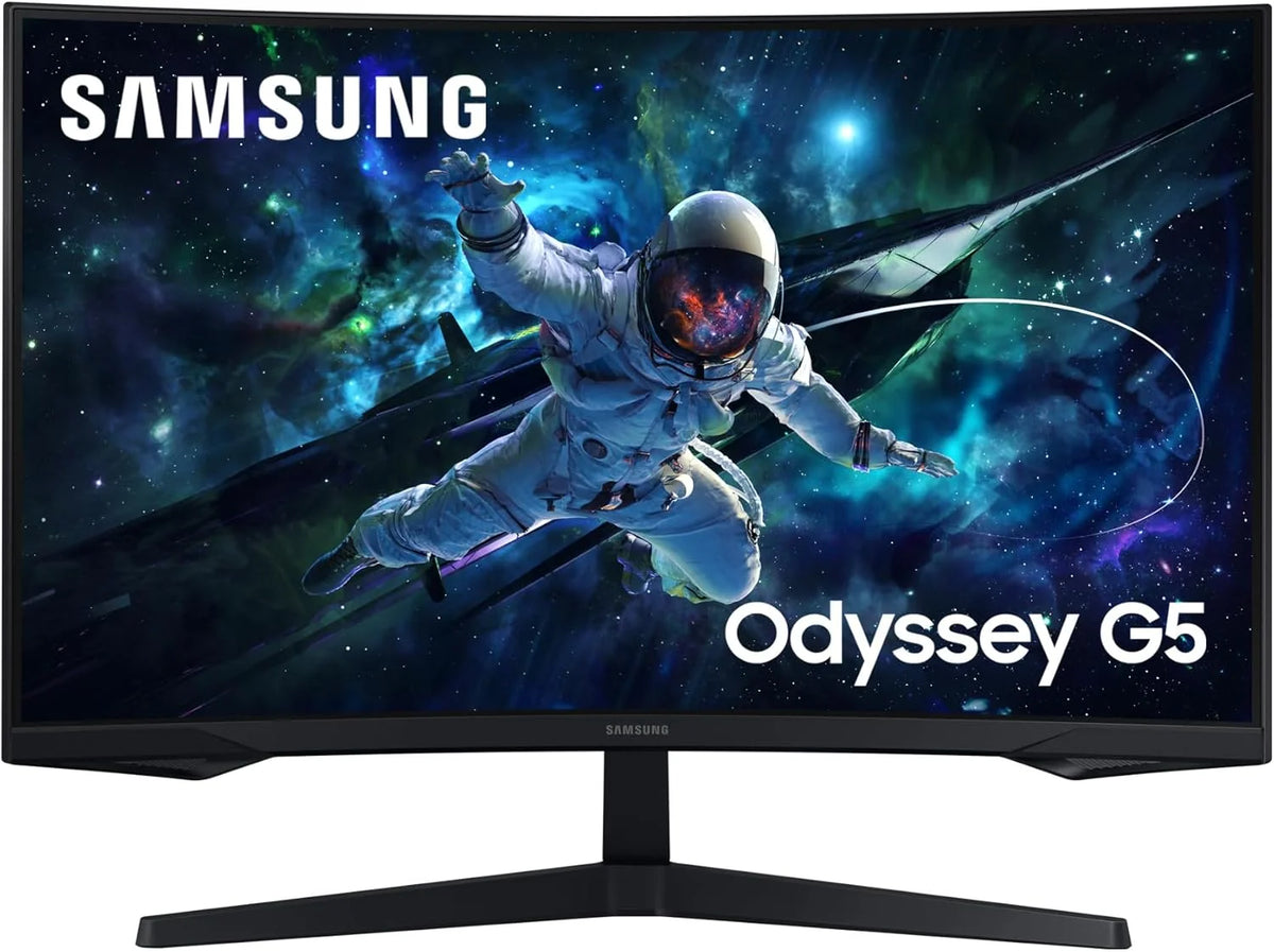 2026 Samsung Ecran PC Odyssey G55C 32’’, 165Hz , 1ms, Dalle VA Incurvée 1000R, QHD : 2560x1440, 2500:1,HDR10, AMD FreeSync, Auto Source Switch +, Pied Ajustable, DisplayPort, HDMI(Noir)