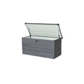 2026 Coffre de rangement en acier galvanisé – gris métallisé – verrouillable – 400 L