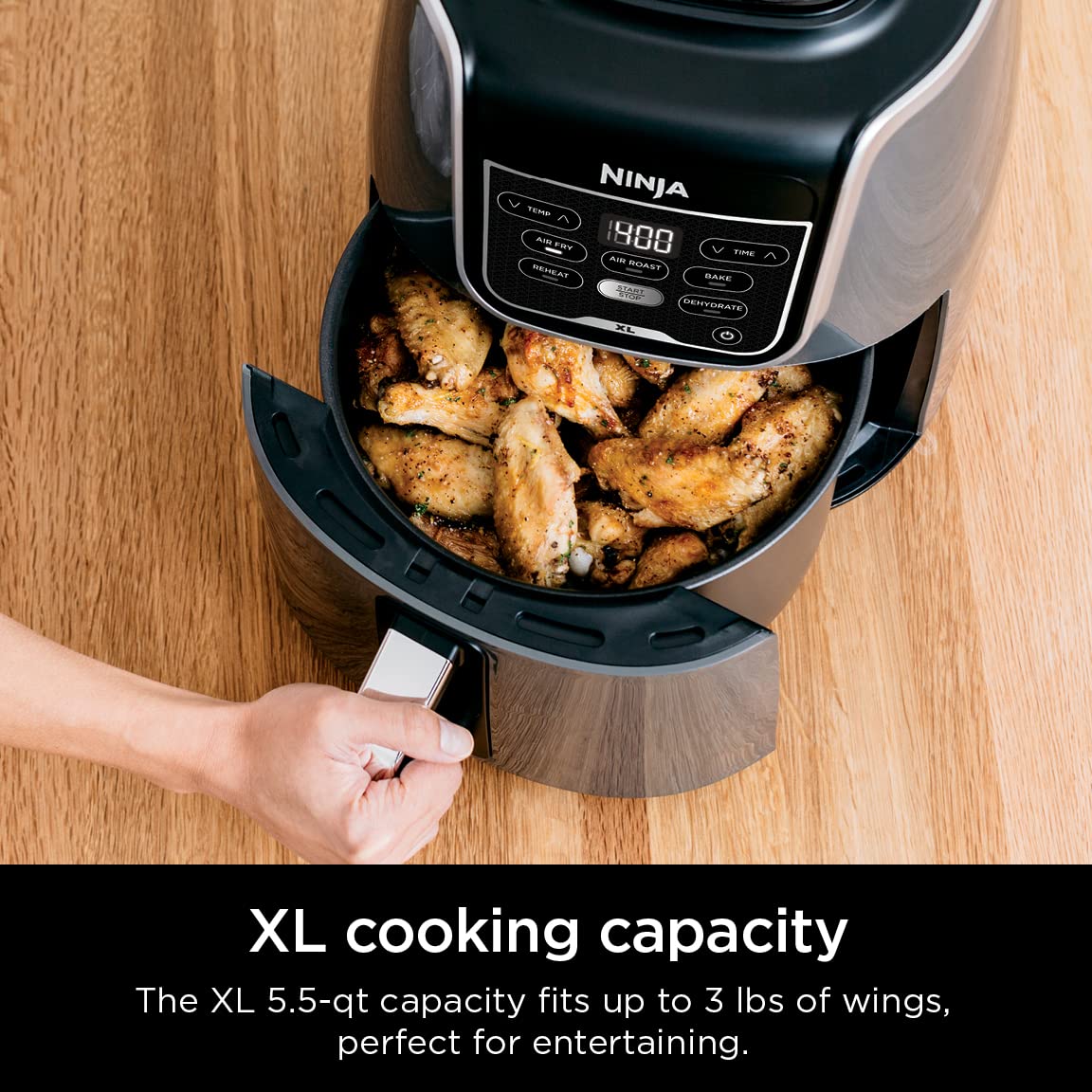 2026 Friteuse à air Ninja AF150AMZ 5,5 L (2025) : réchauffe, déshydrate et multifonctions
