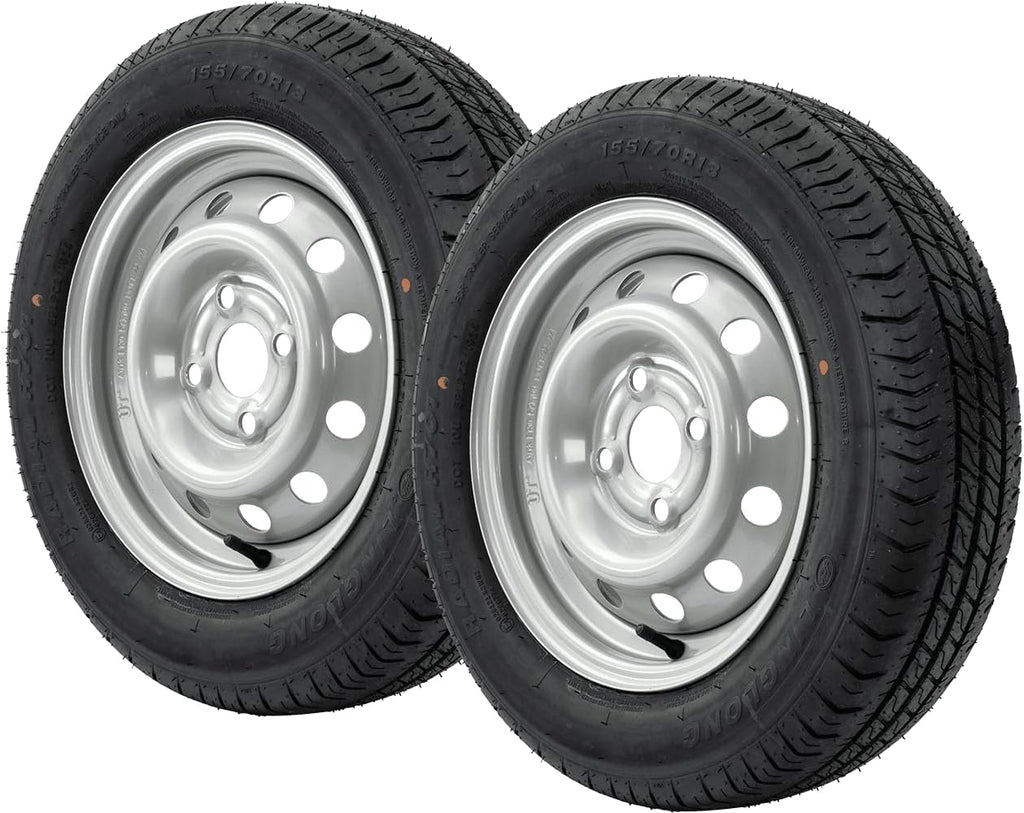 2026 UNITRAILER 2 x Roue de Remorque 155/70 R13 XL avec Jante 4JX13 - Haute Capacité de Charge