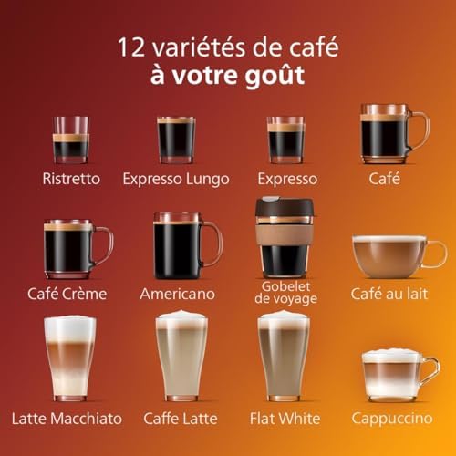 2026 Philips Machine à Expresso Entièrement Automatique 5500 Series–20 Boissons Chaudes et Glacées, Carafe LatteGo Facile à Nettoyer, SilentBrew 40% Plus Silencieuse, QuickStart, Noir et Argent (EP5546/70) : Cuisine et Maison