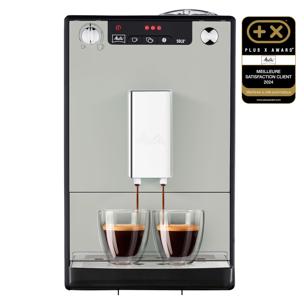 2026 Melitta Solo Sandy Grey, Machine à Café à Grains avec Broyeur et Système d'Extraction des Arômes, Affichage LED, Mode 1 à 2 Tasses, Expresso, Automati