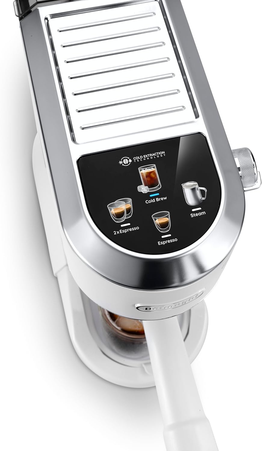 2026 De'Longhi Dedica – Cafetière à pompe en acier inoxydable pour café moulu ou individuel, expresso et cappuccino, réservoir de 1,3 litre, système anti-goutte, modèle EC685.M, couleur métal