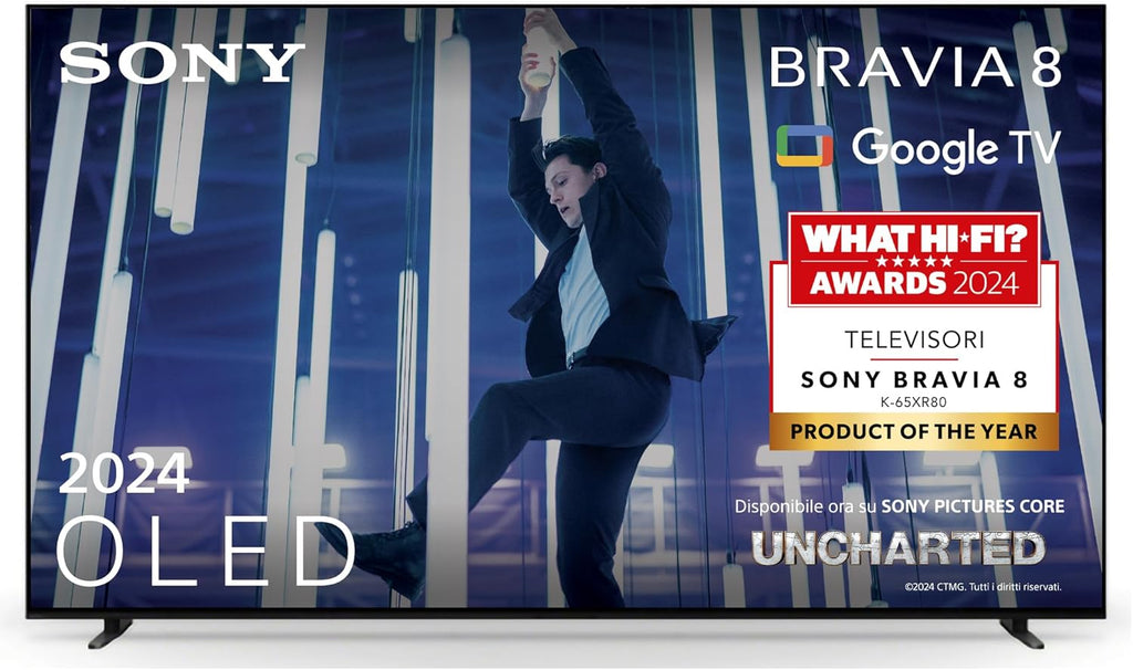 2026 BRAVIA 8 OLED 55 Pollici 4K HDR Google Smart TV | Gaming Menu per , IMAX Enhanced, Dolby Vision Atmos, Chromecast, AirPlay, 120Hz 55XR80