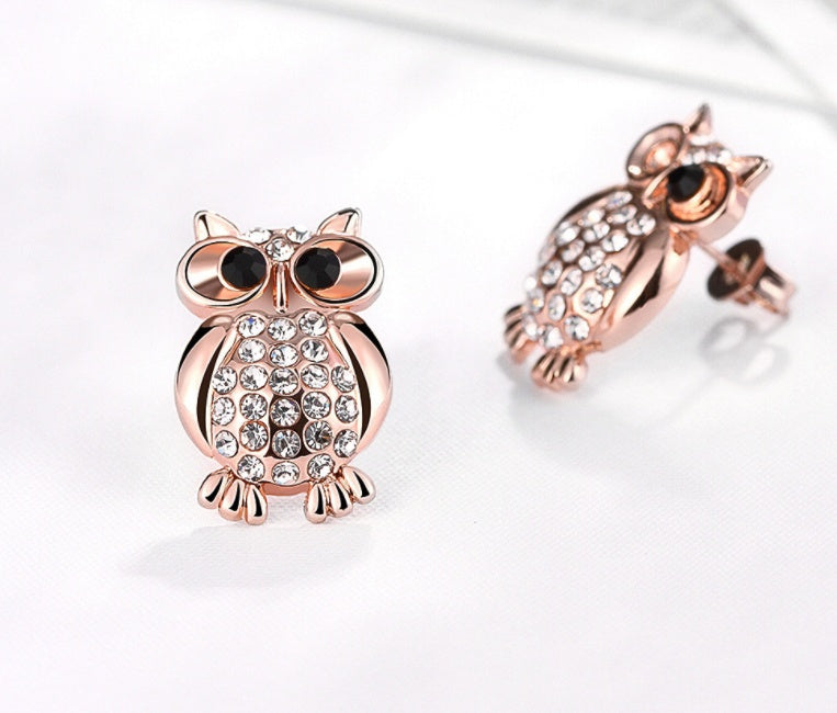 Fashion earrings owl earrings  stud earrings