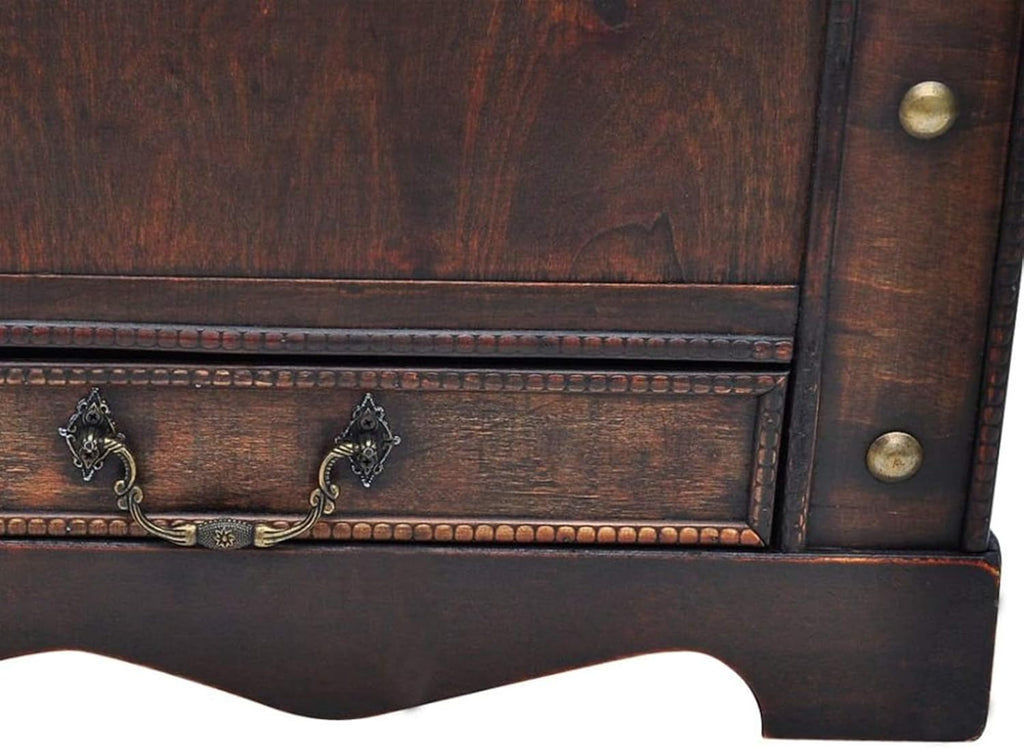 2026 Leepesx Baule del Tesoro Vintage Grande Marrone Tavolino Salotto Tavolino da Divano Libreria Scaffale Tavolino Divano Laterale Tavolino Caffè