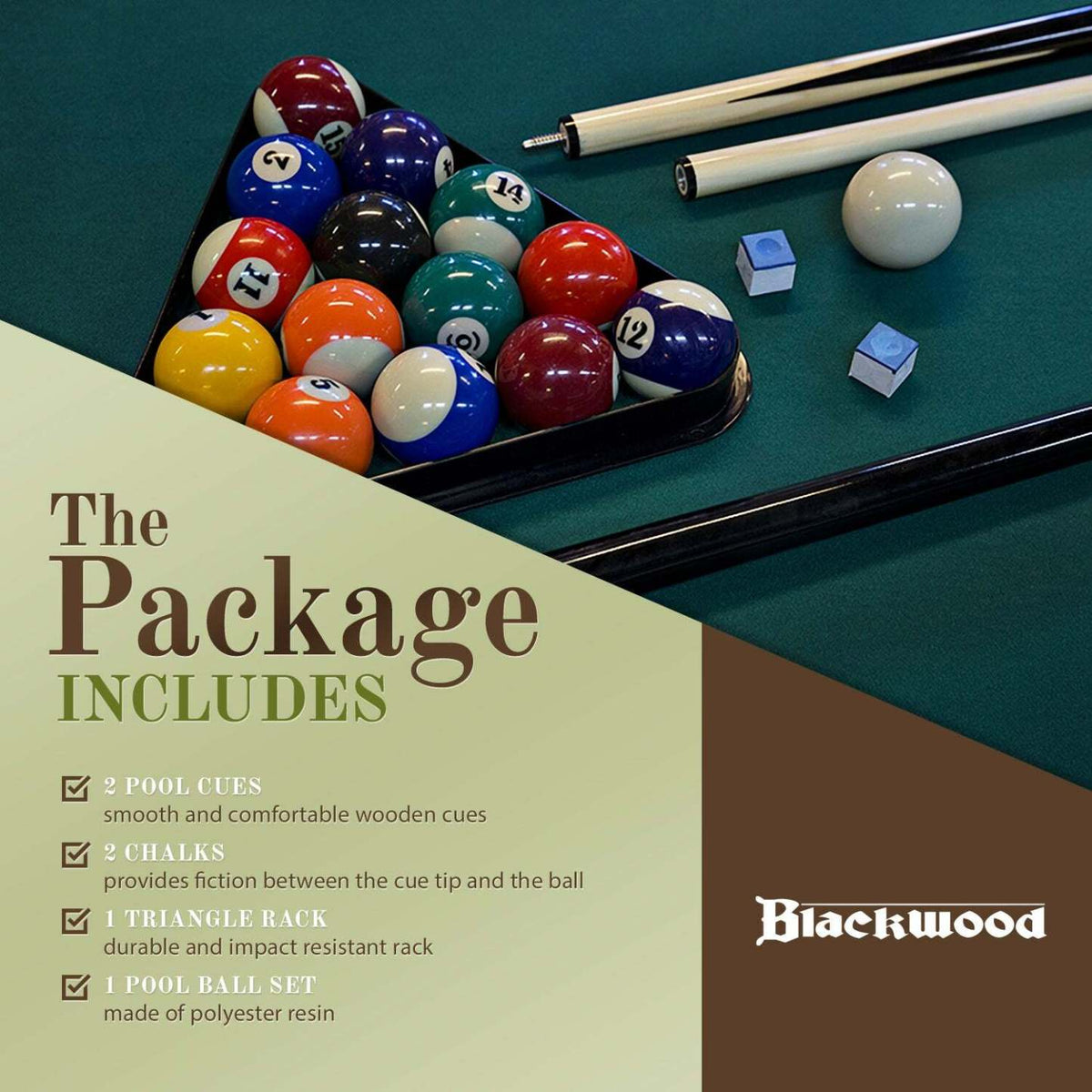 2026 Blackwood Billardtisch Junior 5' - klappbar