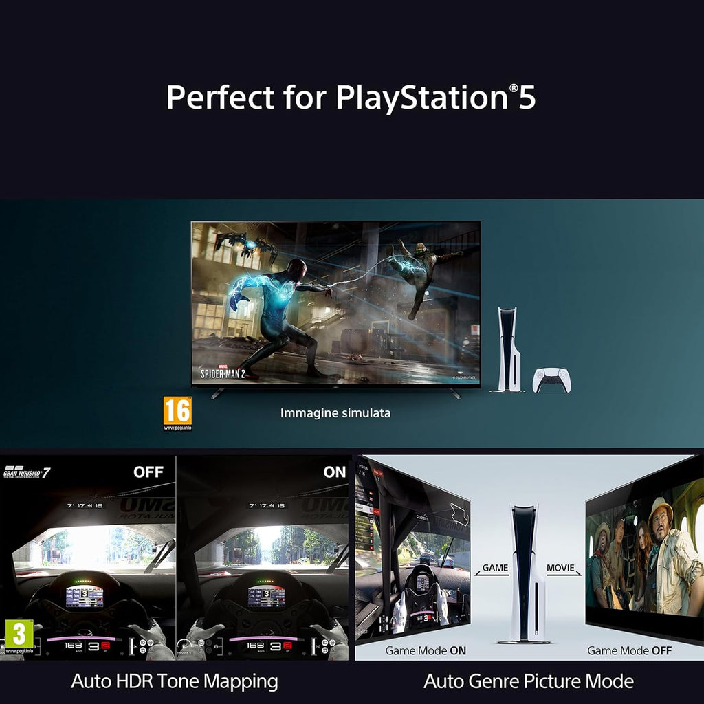 2026 BRAVIA 8 OLED 55 Pollici 4K HDR Google Smart TV | Gaming Menu per , IMAX Enhanced, Dolby Vision Atmos, Chromecast, AirPlay, 120Hz 55XR80