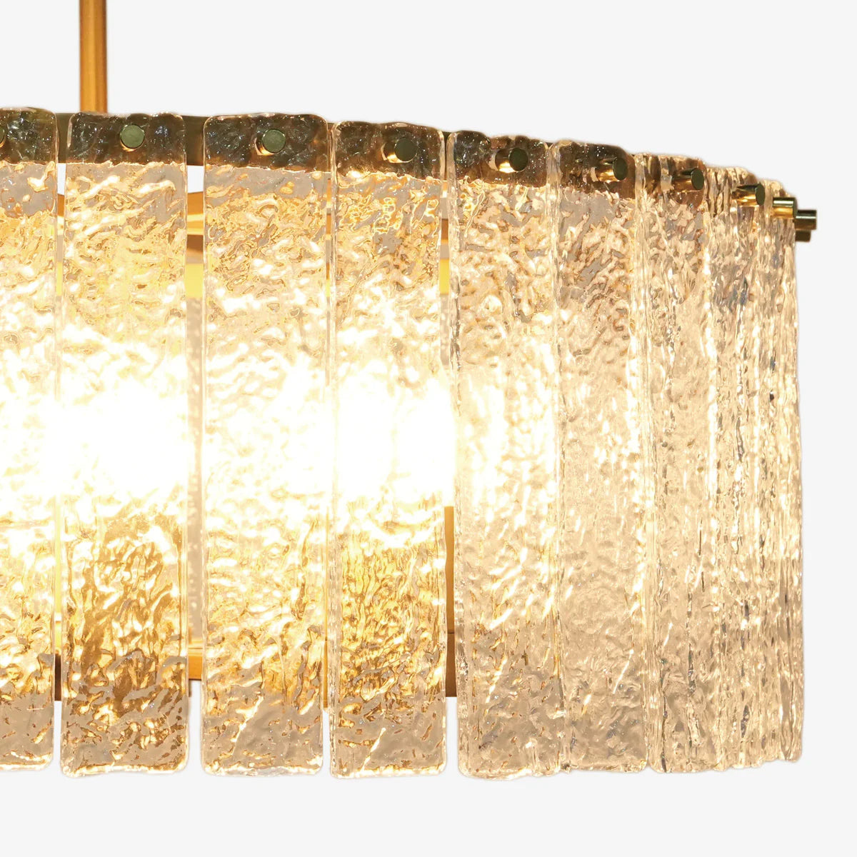 Mid Century Luxury Glass Chandelier For Living Room