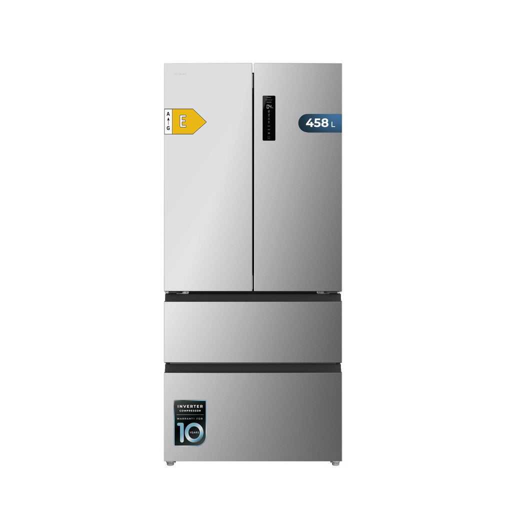 2026 Cecotec Réfrigérateur Porte Française de 4 Portes Semi-Intégrable 458L Total No Frost Bolero CoolMarket F2D 458 SBI Inox E, Hauteur 189 cm et 83 cm La