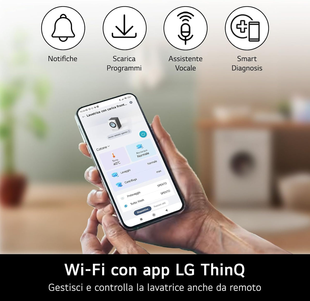 2026 F4NX1009NWB Lavatrice 9 kg a Carica Frontale Serie X1, Classe A, 1400 giri, Wi-Fi, 6 Motion Direct Drive, Lavaggio a Vapore Allergy Care, Libera installazione, Essence White