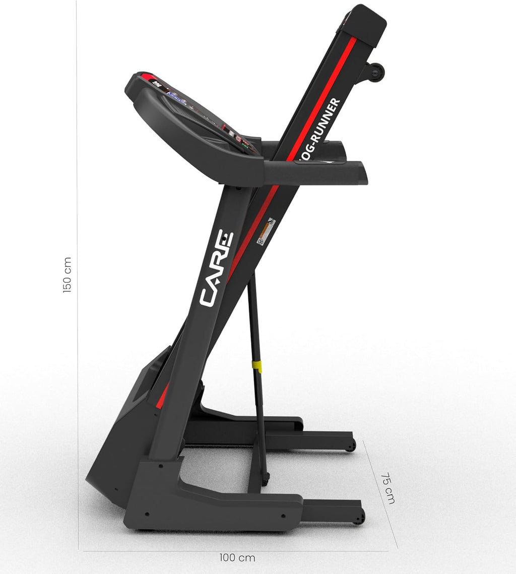 2026 - Tapis de Course Connecté Jog Runner - Tapis de Marche Électrique Inclinable et Pliable - Jusqu'à 18km/h - 18 Niveaux d'Inclinaison - 25 Programmes