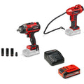 2026 Einhell Pack 2 machines sans fil - Spécial Automobile - Power X-Change (Boulonneuse IMPAXXO 18/450, Gonfleur CE-CC 18) + Chargeur et Batterie 4,0Ah PL