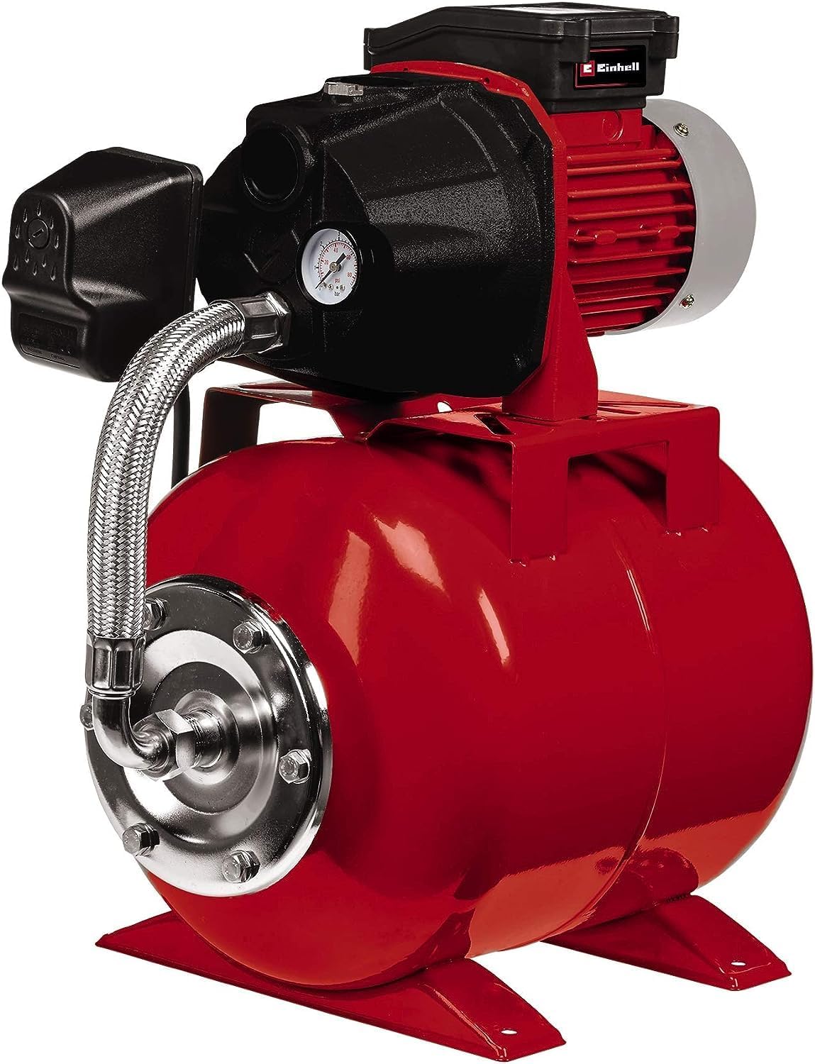 2026 Einhell Groupe de surpression GC-WW 6036 (600 W, Débit max. 3.600 l/h, Hauteur de refoulement 40 m, Hauteur d'aspiration 8 m, Pression 4 bar)(Noir/Rouge)