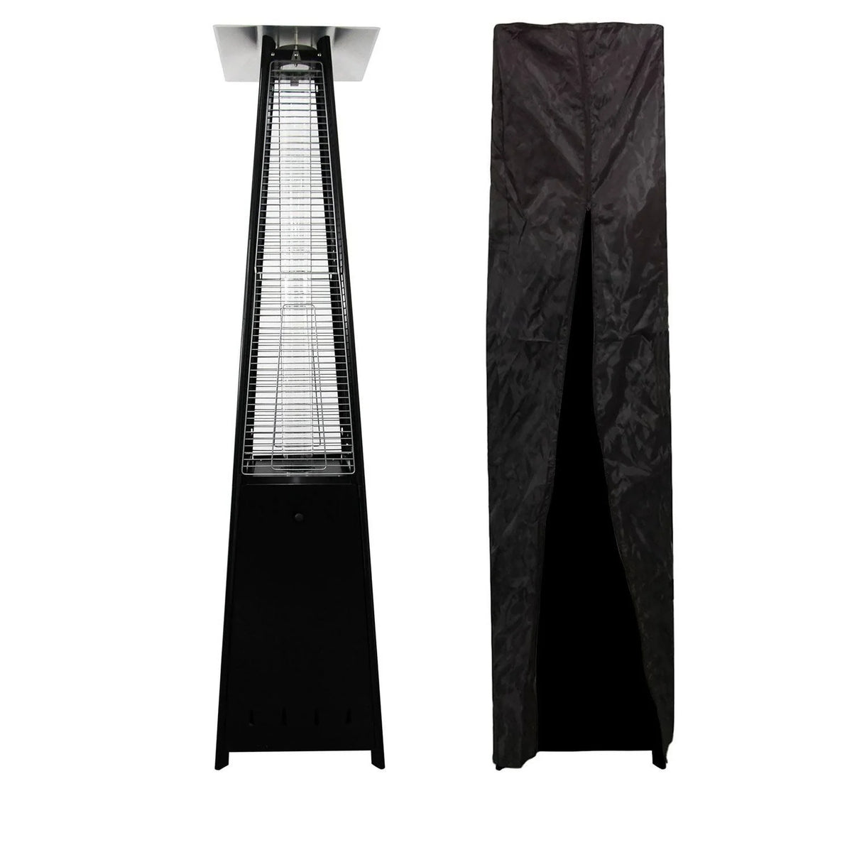2026 happy garden Parasol Chauffant Gaz Stockholm 13kw Acier(Noir)