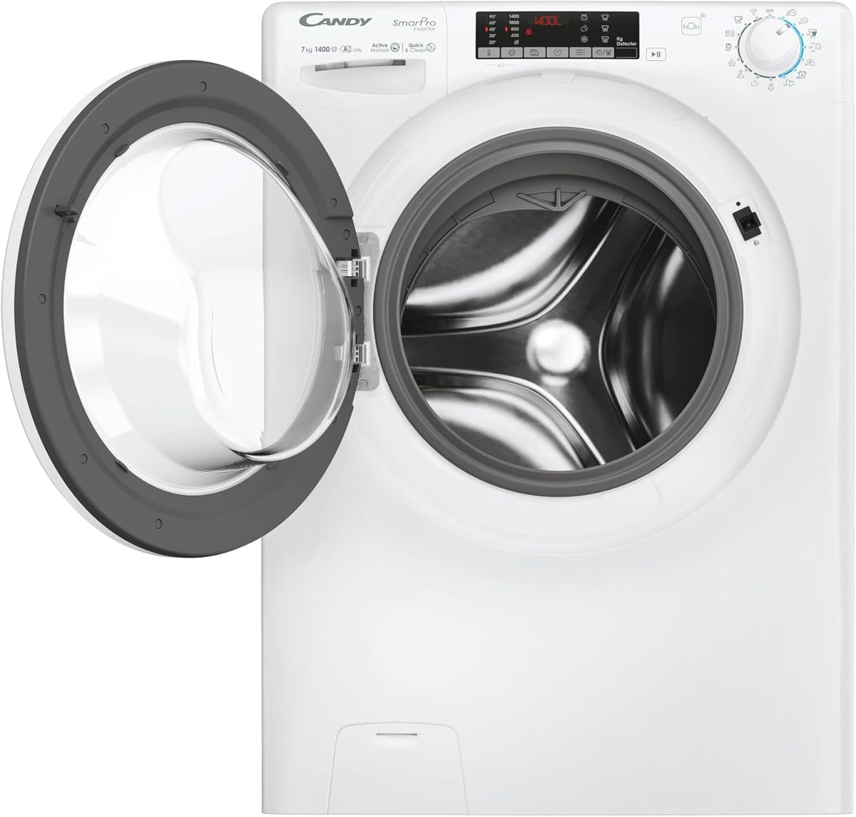 2026 Candy Smart Pro Inverter CO4474TWM6/1-S Lavatrice a carica frontale, 7KG, Classe A-10%, 1400 giri, Motore Speed Dive Inverter, 16 programmi, AxLxP 85x60x45,4 cm, Bianco [Classe di energetica A]