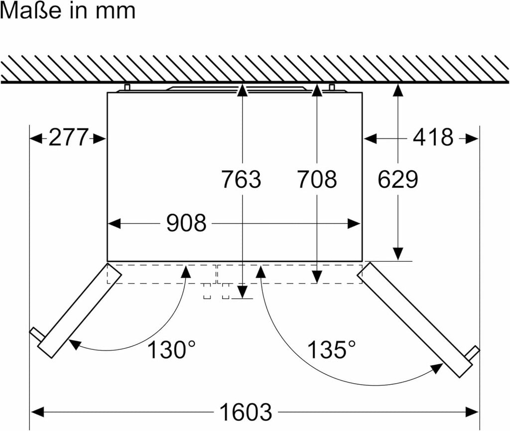 2026 SIEMENS KF96NVPEA iQ300 Multi-Door-Kühlschrank, 183 x 91 cm, 405 L Kühlen & 200 L Gefrieren, hyperFresh längere Frische, noFrost nie wieder abtauen, superCooling schnellere Kühlung