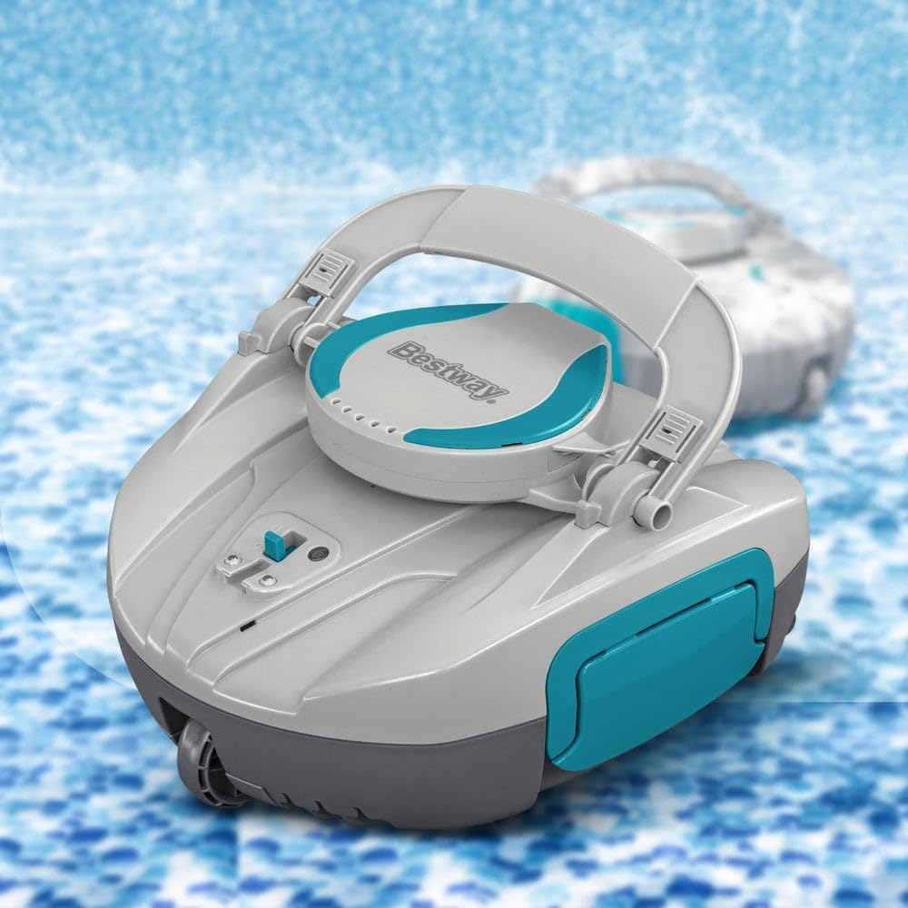 2026 Bestway Robot aspirateur de Piscine Automatique AquaTronix G100-27 cm x 24,4 cm x 15,5 cm - Gris/Vert