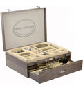 2026 Ménagère 84 couverts Pradel Excellence Ambiance inox coffret 1 tiroir(Argent/Bois)