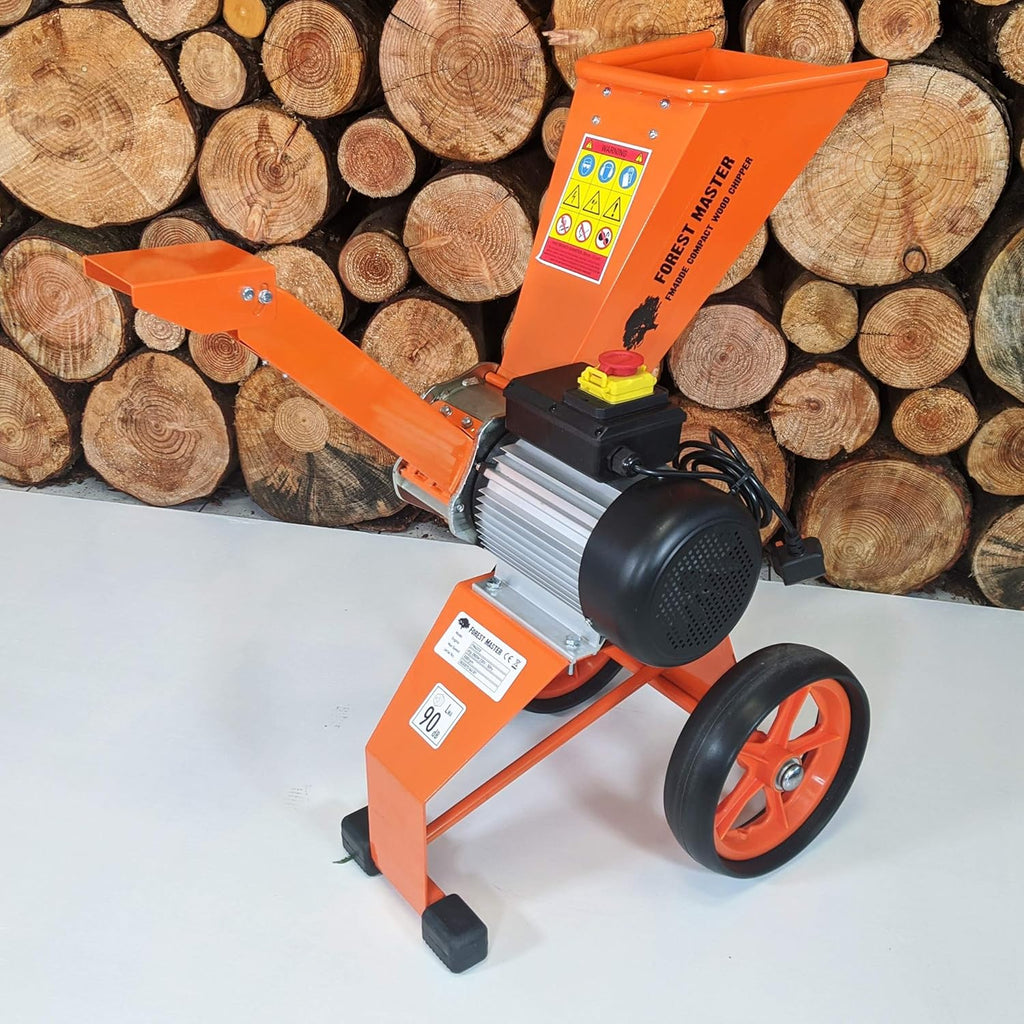 2026 Forest Master FM4DDE broyeur de Jardin électrique 2800 W 4 CV pour Branches, Feuilles de Bois