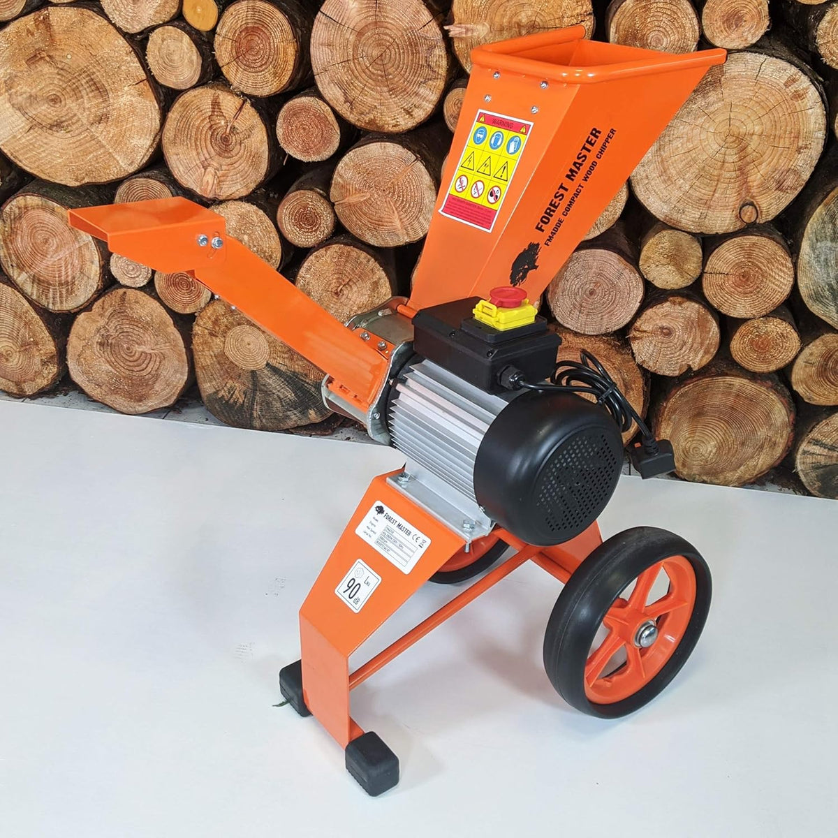 2026 Forest Master FM4DDE broyeur de Jardin électrique 2800 W 4 CV pour Branches, Feuilles de Bois