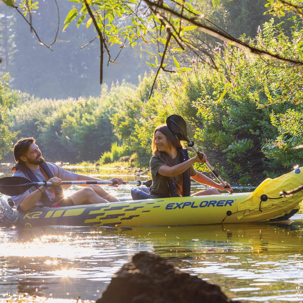 2026 Intex Set Kayak Explorer k2-2 pers (Inclus rames et gonfleur)