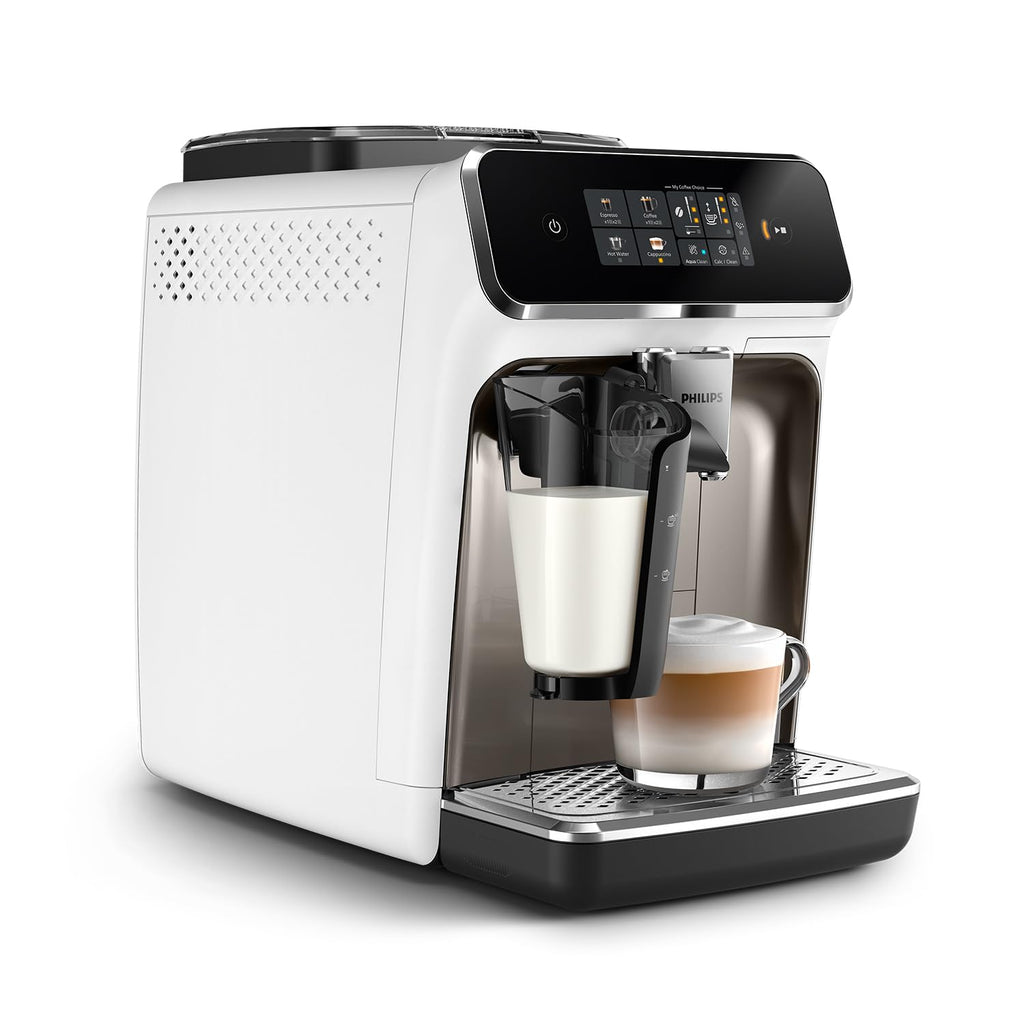 2026 Philips Machine à Expresso Automatique Série 2300-4 Boissons, Écran tactile couleur moderne, Système de lait LatteGo, SilentBrew, Broyeur en Céramique