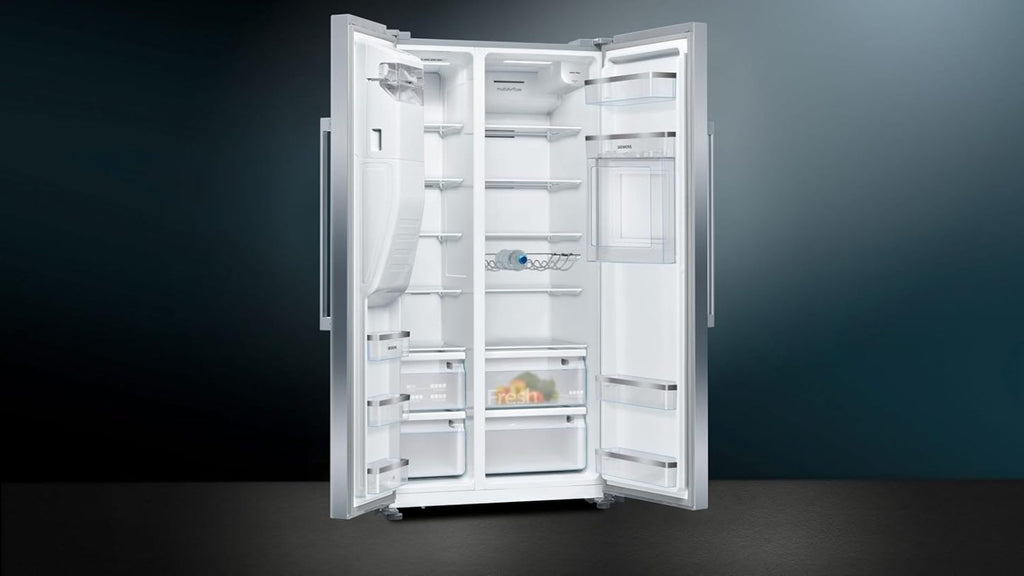 2026 SIEMENS KF96NVPEA iQ300 Multi-Door-Kühlschrank, 183 x 91 cm, 405 L Kühlen & 200 L Gefrieren, hyperFresh längere Frische, noFrost nie wieder abtauen, superCooling schnellere Kühlung