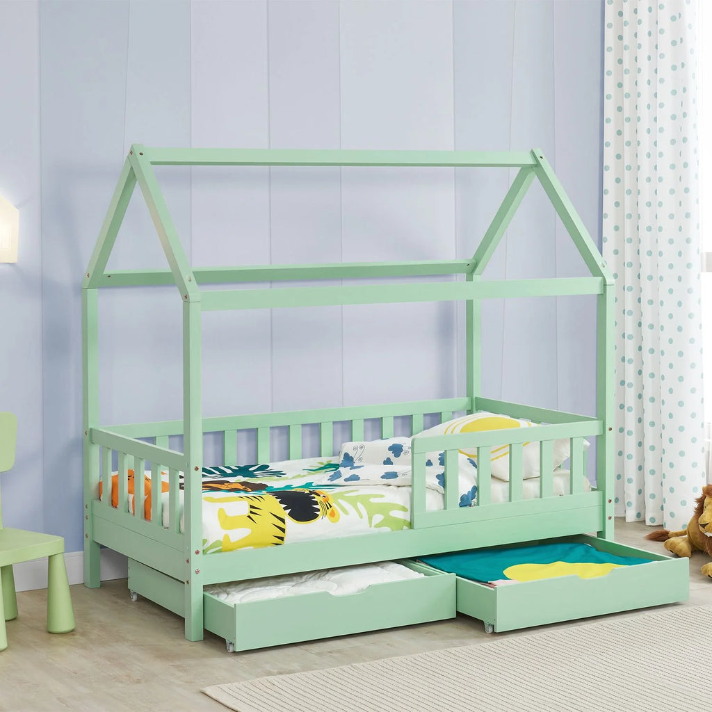 2026 Lit enfant Marli 2025, 80 x 160 cm, avec tiroirs de rangement