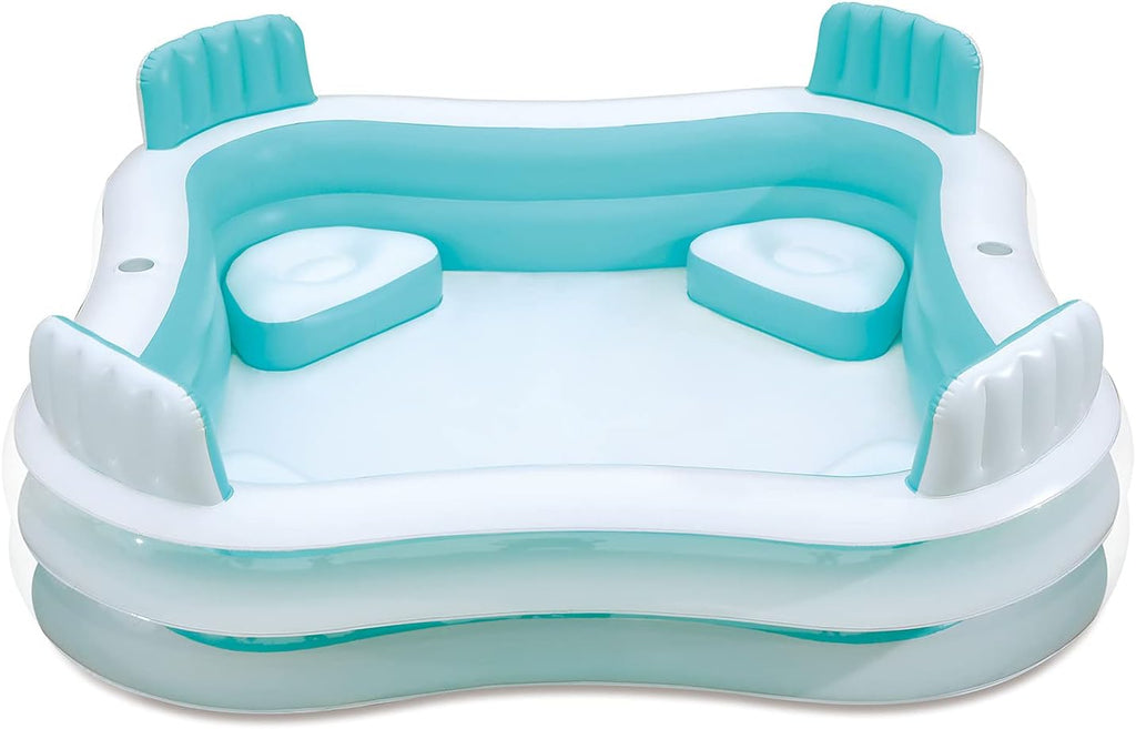 2026 Piscine gonflable avec 4 sièges 223 x 223 x 66 cm Summer Waves