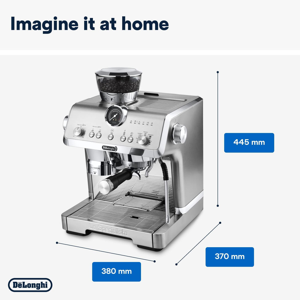 2026 La Specialista Opera EC9555.M, Macchina Caffè Espresso con Macinacaffè Integrato, Funzione Cold Brew, Inclusa Lancia per Schiumatura del Latte, Include Accessori Welcome Set, 1550W, Metallo