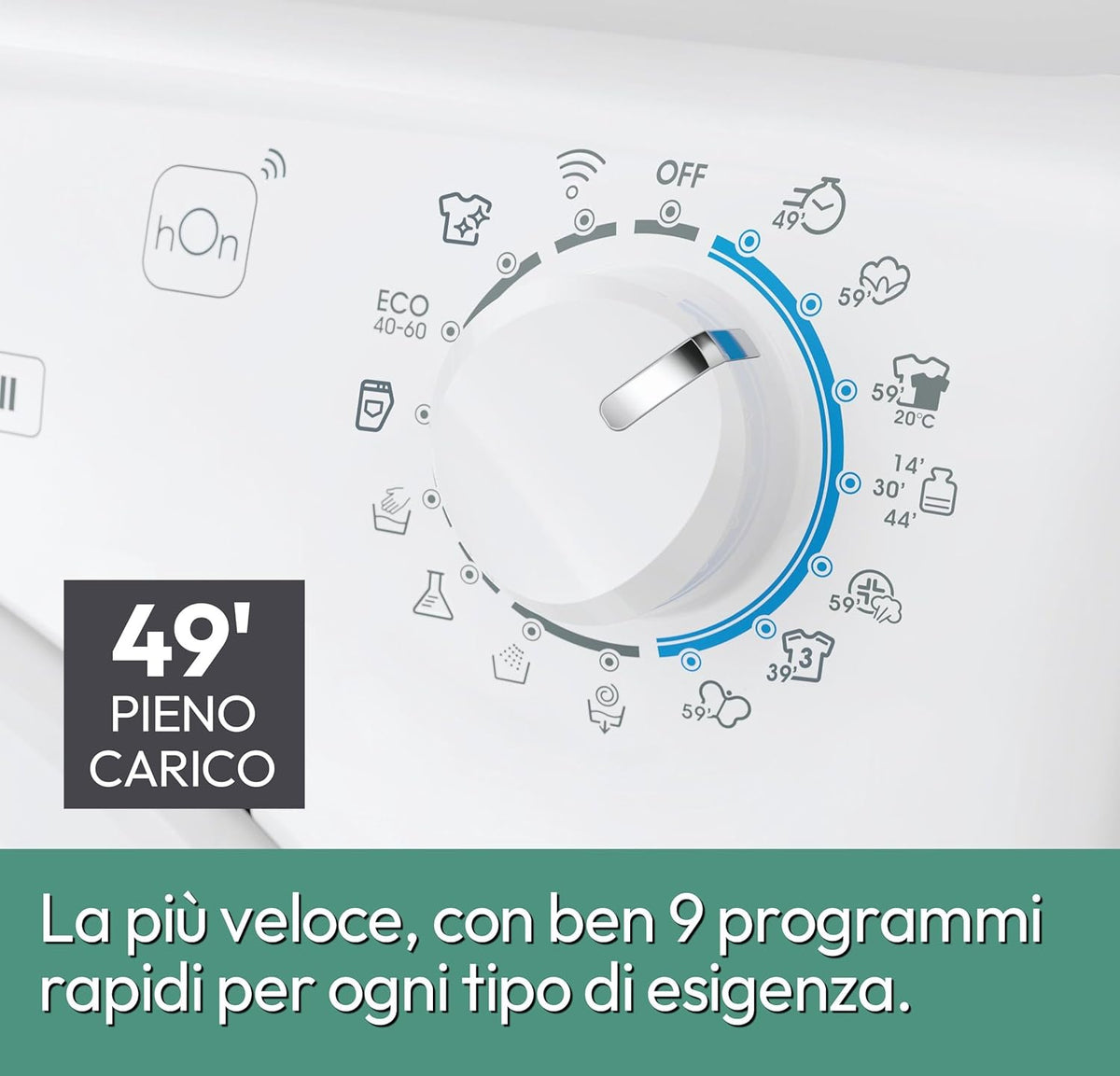 2026 Candy Smart Pro Inverter CO4474TWM6/1-S Lavatrice a carica frontale, 7KG, Classe A-10%, 1400 giri, Motore Speed Dive Inverter, 16 programmi, AxLxP 85x60x45,4 cm, Bianco [Classe di energetica A]