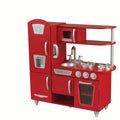 2026 Cuisine enfant en bois rouge vintage KidKraft avec téléphone jouet
