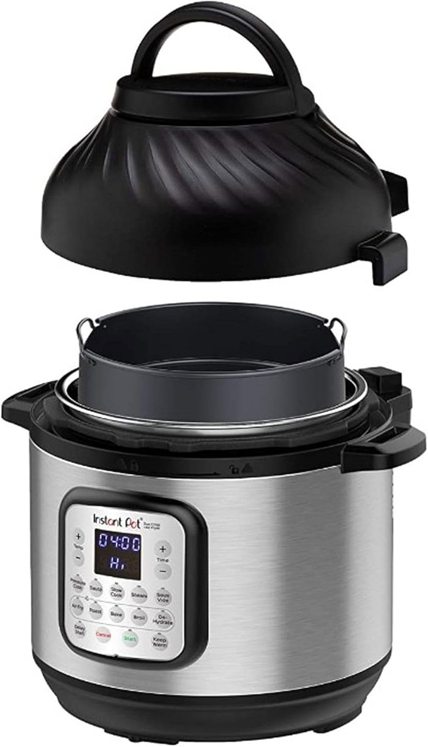 2026 Instant Pot Multicuiseur 11 en 1 Duo Crisp + Air Fryer, 8 L : autocuiseur, friteuse à air, mijoteuse, cuiseur à vapeur, machine sous vide, déshydrateur avec gril, réchaud et fonctions de cuisson