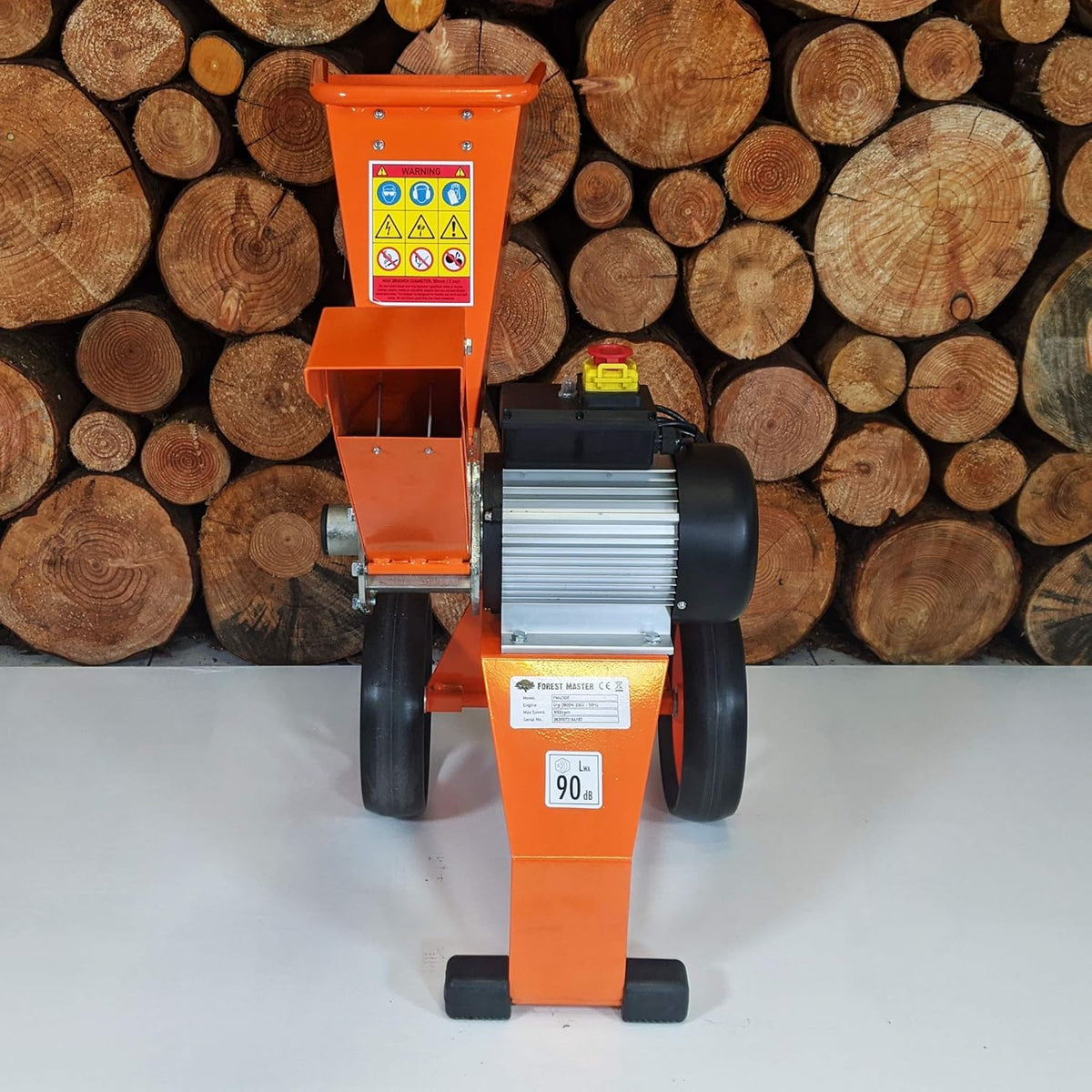 2026 Forest Master FM4DDE broyeur de Jardin électrique 2800 W 4 CV pour Branches, Feuilles de Bois