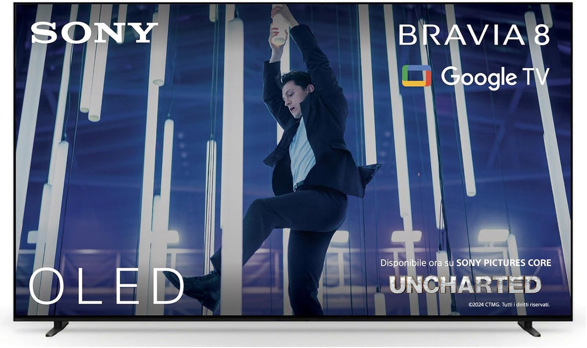 2026 BRAVIA 8 OLED 55 Pollici 4K HDR Google Smart TV | Gaming Menu per , IMAX Enhanced, Dolby Vision Atmos, Chromecast, AirPlay, 120Hz 55XR80