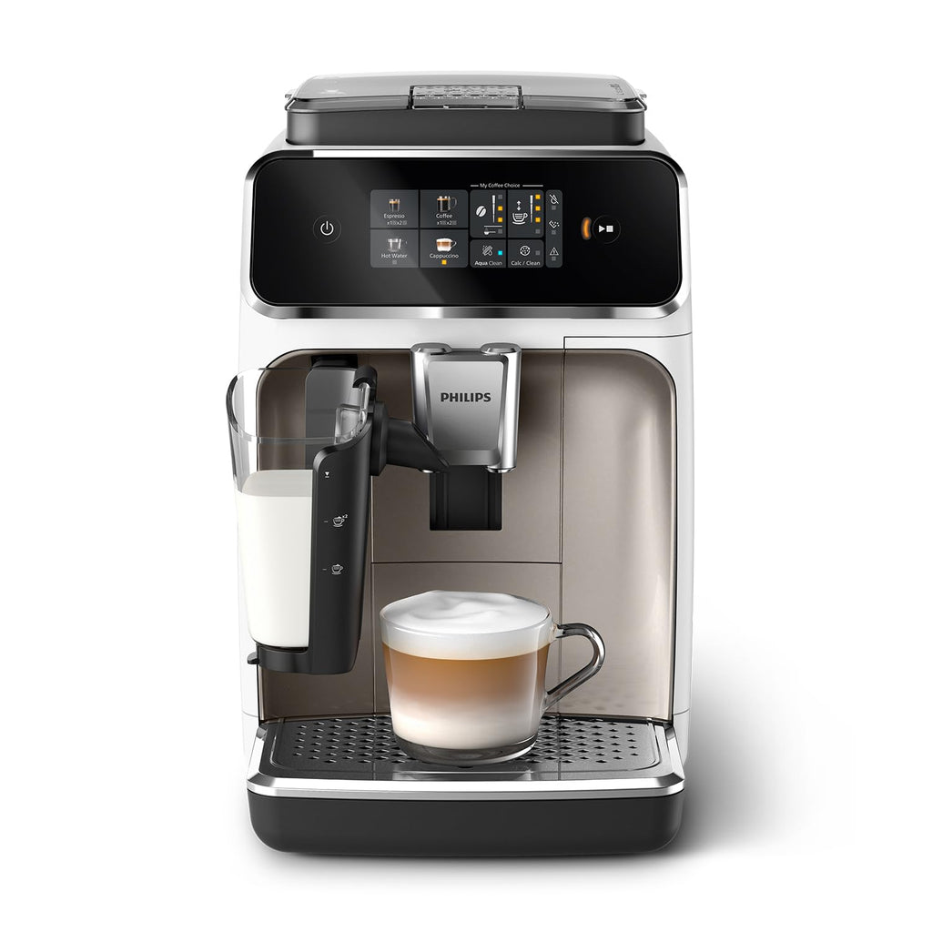 2026 Philips Machine à Expresso Automatique Série 2300-4 Boissons, Écran tactile couleur moderne, Système de lait LatteGo, SilentBrew, Broyeur en Céramique