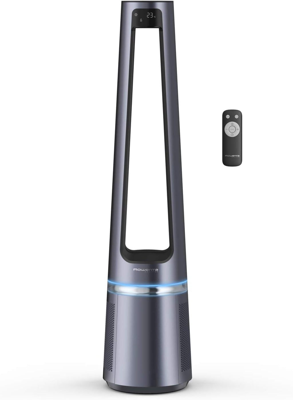 2026 Rowenta Eclipse 2-en-1 Ventilateur purificateur, Ventile et filtre l'air, Particules fines, 32 dB (A), Puissant, Oscillation, 12 vitesses, Minuteur, Départ différé QU5030F0