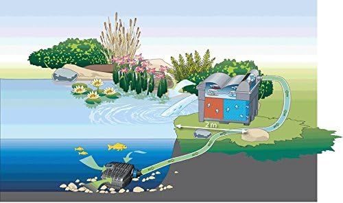 2026 OASE 56789 Durchlauffilter BioSmart Set 36000 geeignet für Teiche bis 36 m³, Filtersystem, Filterkomplettset inkl Filtermaterial, Teichpumpe und UVC Klärer